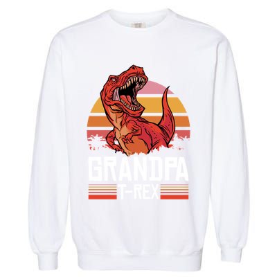 Grandpa Tcute Giftrex With A Dinosaur Cute Gift Garment-Dyed Sweatshirt