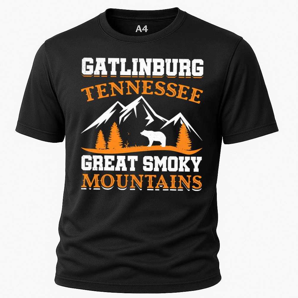 Gatlinburg Tennessee Great Smoky Mountains Souvenirs Bear Cooling Performance Crew T-Shirt