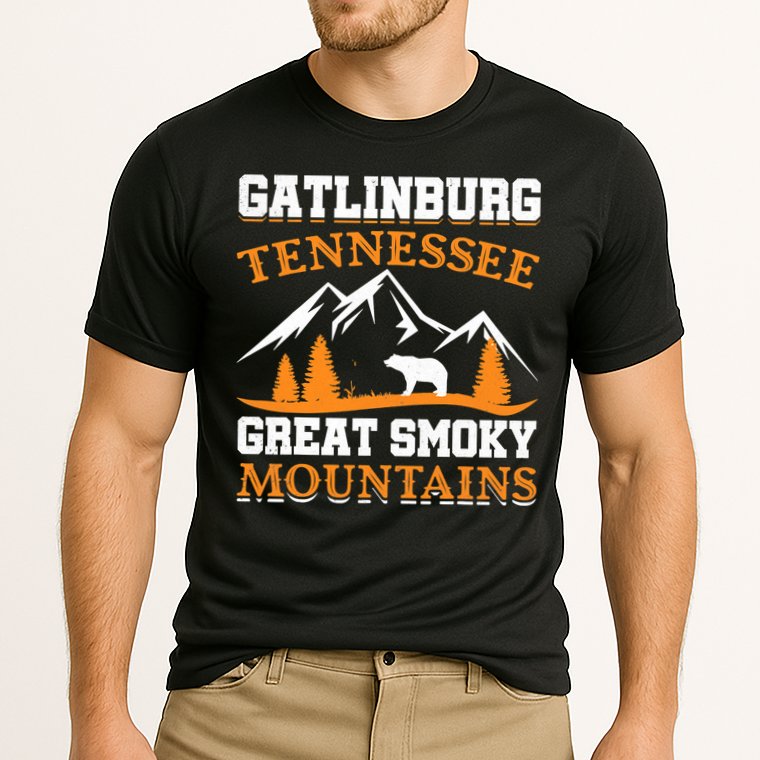 Gatlinburg Tennessee Great Smoky Mountains Souvenirs Bear Cooling Performance Crew T-Shirt