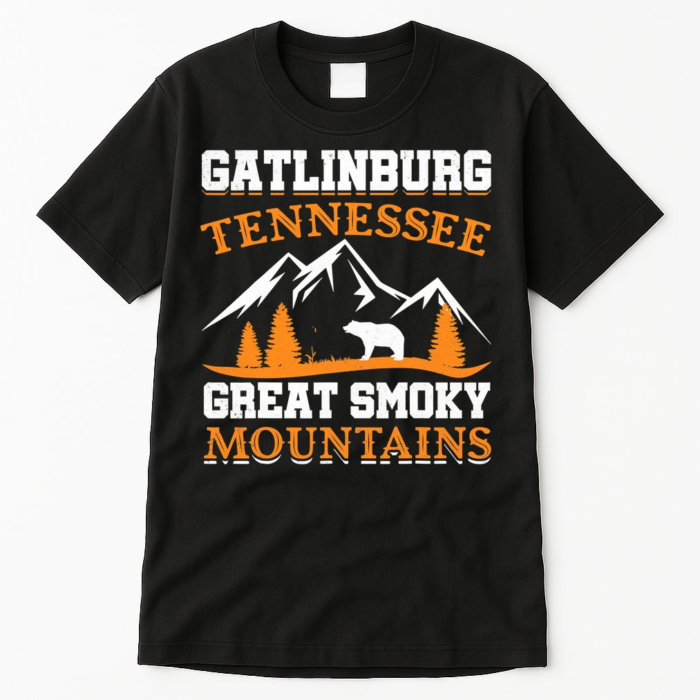 Gatlinburg Tennessee Great Smoky Mountains Souvenirs Bear Tall T-Shirt