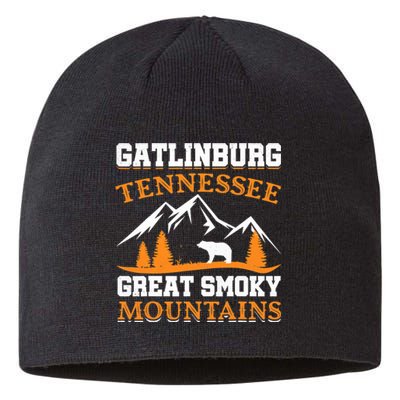 Gatlinburg Tennessee Great Smoky Mountains Souvenirs Bear Sustainable Beanie