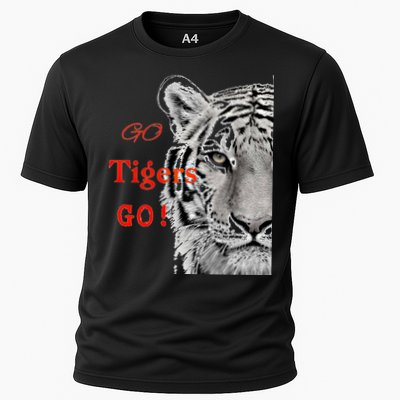 Go Tigers Go Sports Football Baseball Basketball Tigers Great Gift Cooling Performance Crew T-Shirt
