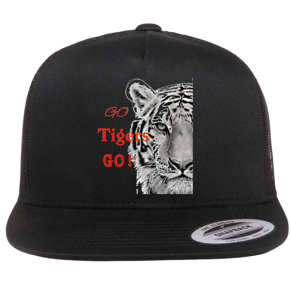 Go Tigers Go Sports Football Baseball Basketball Tigers Great Gift Flat Bill Trucker Hat