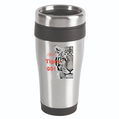 Go Tigers Go Sports Football Baseball Basketball Tigers Great Gift 16oz Travel Tumbler