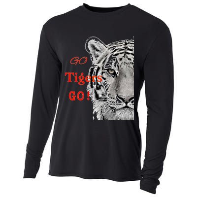 Go Tigers Go Sports Football Baseball Basketball Tigers Great Gift Cooling Performance Long Sleeve Crew