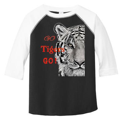 Go Tigers Go Sports Football Baseball Basketball Tigers Great Gift Toddler Fine Jersey T-Shirt
