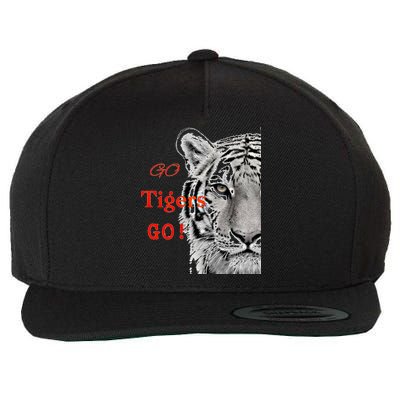 Go Tigers Go Sports Football Baseball Basketball Tigers Great Gift Wool Snapback Cap