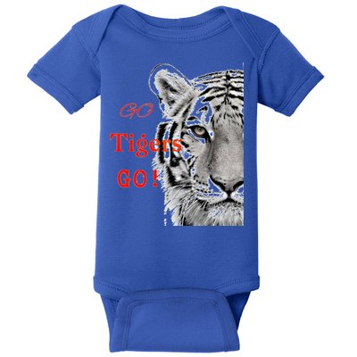 Go Tigers Go Sports Football Baseball Basketball Tigers Great Gift Baby Bodysuit