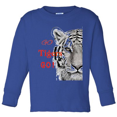 Go Tigers Go Sports Football Baseball Basketball Tigers Great Gift Toddler Long Sleeve Shirt