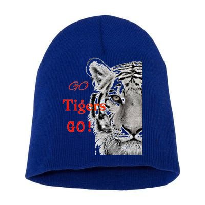 Go Tigers Go Sports Football Baseball Basketball Tigers Great Gift Short Acrylic Beanie