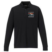 Gatlinburg Tennessee Great Smoky Mountains Bear Souvenir Performance Long Sleeve Polo