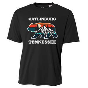 Gatlinburg Tennessee Great Smoky Mountains Bear Souvenir Cooling Performance Crew T-Shirt