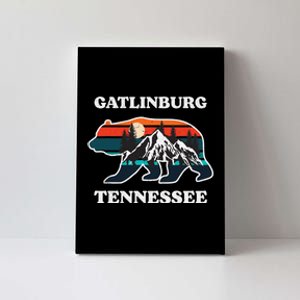 Gatlinburg Tennessee Great Smoky Mountains Bear Souvenir Canvas