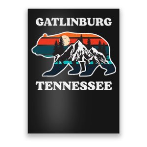 Gatlinburg Tennessee Great Smoky Mountains Bear Souvenir Poster