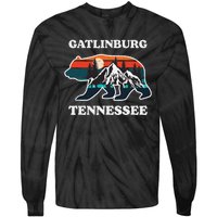 Gatlinburg Tennessee Great Smoky Mountains Bear Souvenir Tie-Dye Long Sleeve Shirt