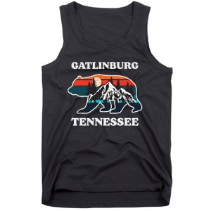 Gatlinburg Tennessee Great Smoky Mountains Bear Souvenir Tank Top