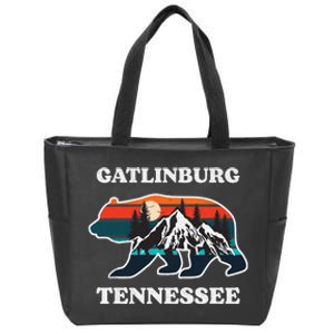 Gatlinburg Tennessee Great Smoky Mountains Bear Souvenir Zip Tote Bag