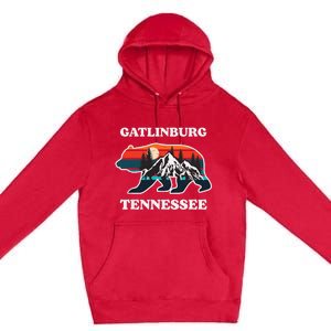 Gatlinburg Tennessee Great Smoky Mountains Bear Souvenir Premium Pullover Hoodie