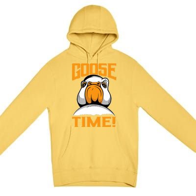 Goose Time Great Goose Design Goslings Premium Pullover Hoodie