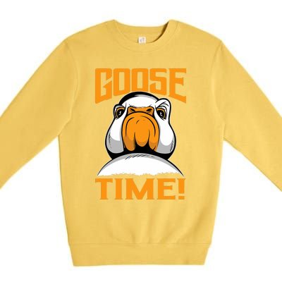 Goose Time Great Goose Design Goslings Premium Crewneck Sweatshirt