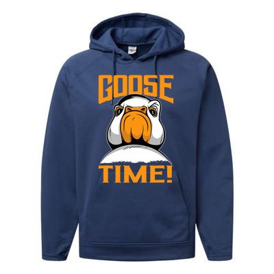 Goose Time Great Goose Design Goslings Performance Fleece Hoodie