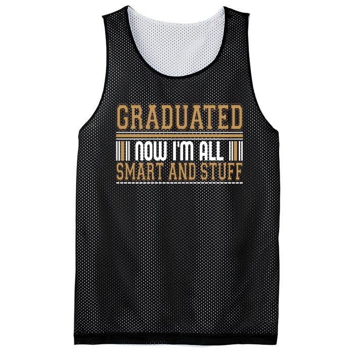 Graduate T Graduated Now Im All Mesh Reversible Basketball Jersey Tank