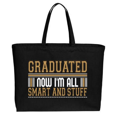 Graduate T Graduated Now Im All Cotton Canvas Jumbo Tote