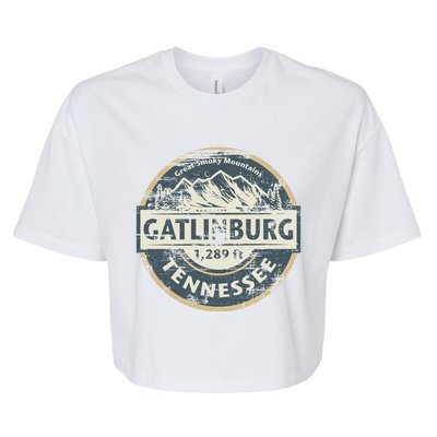 Gatlinburg Tennessee Bella+Canvas Jersey Crop Tee