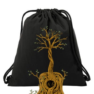 Guitar Tree Drawstring Bag