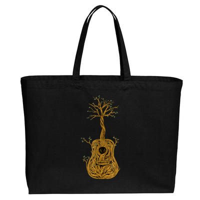 Guitar Tree Cotton Canvas Jumbo Tote