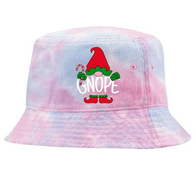 Gnope Tomte Garden Gnome Scandinavian Sweden Nope Not Today Christmas Xmas Tie-Dyed Bucket Hat