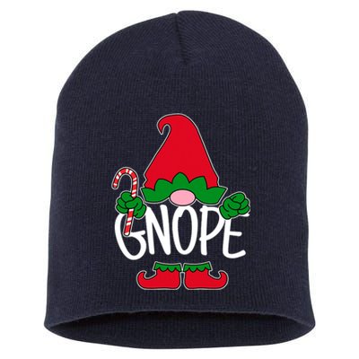 Gnope Tomte Garden Gnome Scandinavian Sweden Nope Not Today Christmas Xmas Short Acrylic Beanie