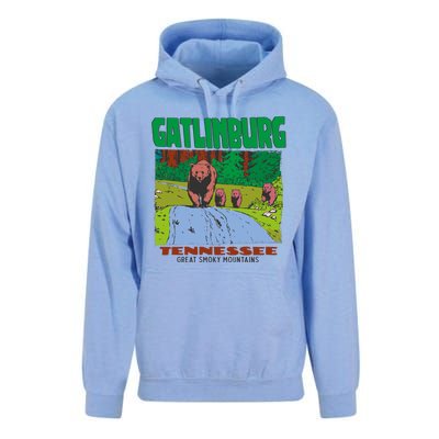 Gatlinburg Tennessee Great Smoky Mountains Bear Unisex Surf Hoodie