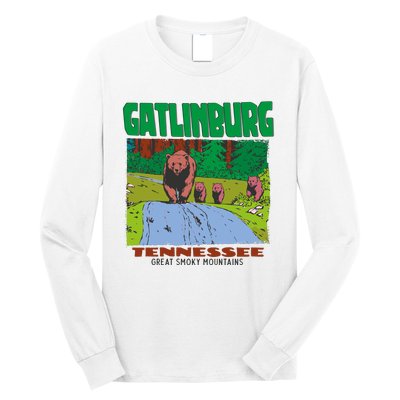 Gatlinburg Tennessee Great Smoky Mountains Bear Long Sleeve Shirt