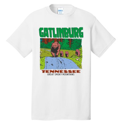 Gatlinburg Tennessee Great Smoky Mountains Bear Tall T-Shirt