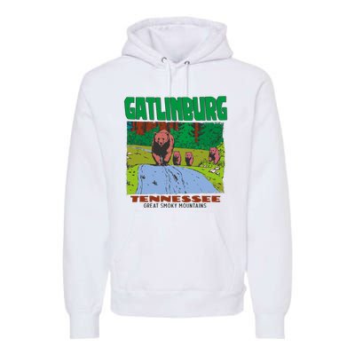 Gatlinburg Tennessee Great Smoky Mountains Bear Premium Hoodie