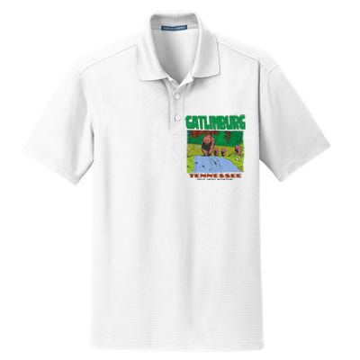 Gatlinburg Tennessee Great Smoky Mountains Bear Dry Zone Grid Polo