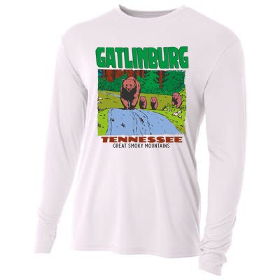 Gatlinburg Tennessee Great Smoky Mountains Bear Cooling Performance Long Sleeve Crew