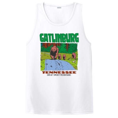 Gatlinburg Tennessee Great Smoky Mountains Bear PosiCharge Competitor Tank