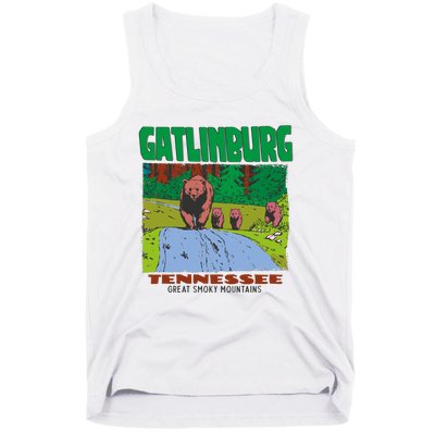 Gatlinburg Tennessee Great Smoky Mountains Bear Tank Top