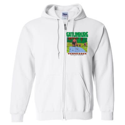 Gatlinburg Tennessee Great Smoky Mountains Bear Full Zip Hoodie