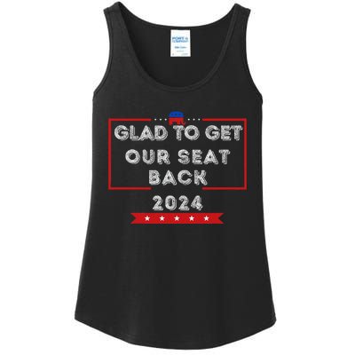 Glad To Get Our Seat Back. Donald Election Ladies Essential Tank