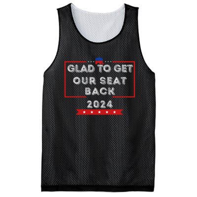 Glad To Get Our Seat Back. Donald Election Mesh Reversible Basketball Jersey Tank