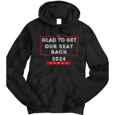 Glad To Get Our Seat Back. Donald Election Tie Dye Hoodie