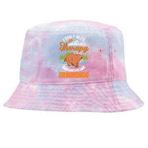 Groundhog Therapy Groundhog Day Woodchuck Marmot Tie-Dyed Bucket Hat