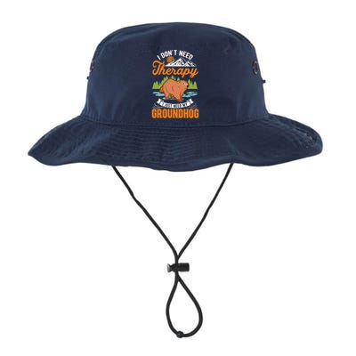 Groundhog Therapy Groundhog Day Woodchuck Marmot Legacy Cool Fit Booney Bucket Hat