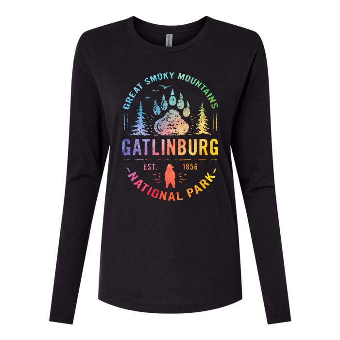 Gatlinburg Tennessee Great Smoky Mountains Womens Cotton Relaxed Long Sleeve T-Shirt