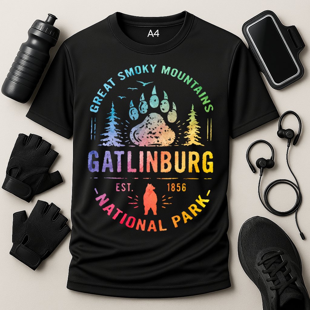 Gatlinburg Tennessee Great Smoky Mountains Cooling Performance Crew T-Shirt