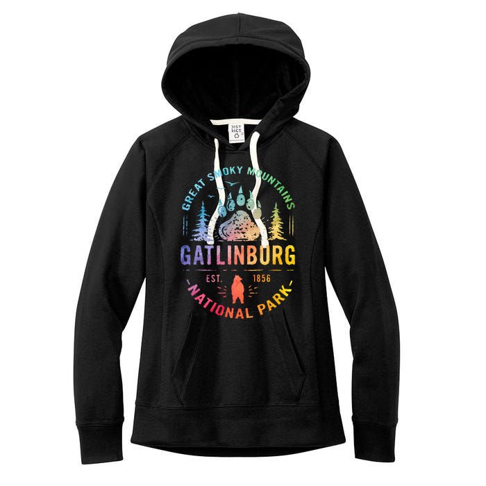 Gatlinburg Tennessee Great Smoky Mountains Women's Fleece Hoodie