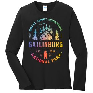 Gatlinburg Tennessee Great Smoky Mountains Ladies Long Sleeve Shirt